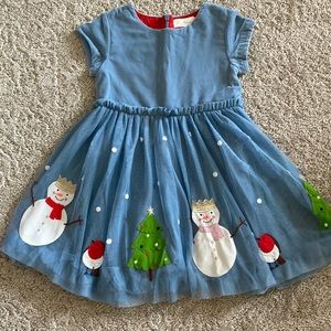 Adorable Mini Boden Christmas Dress